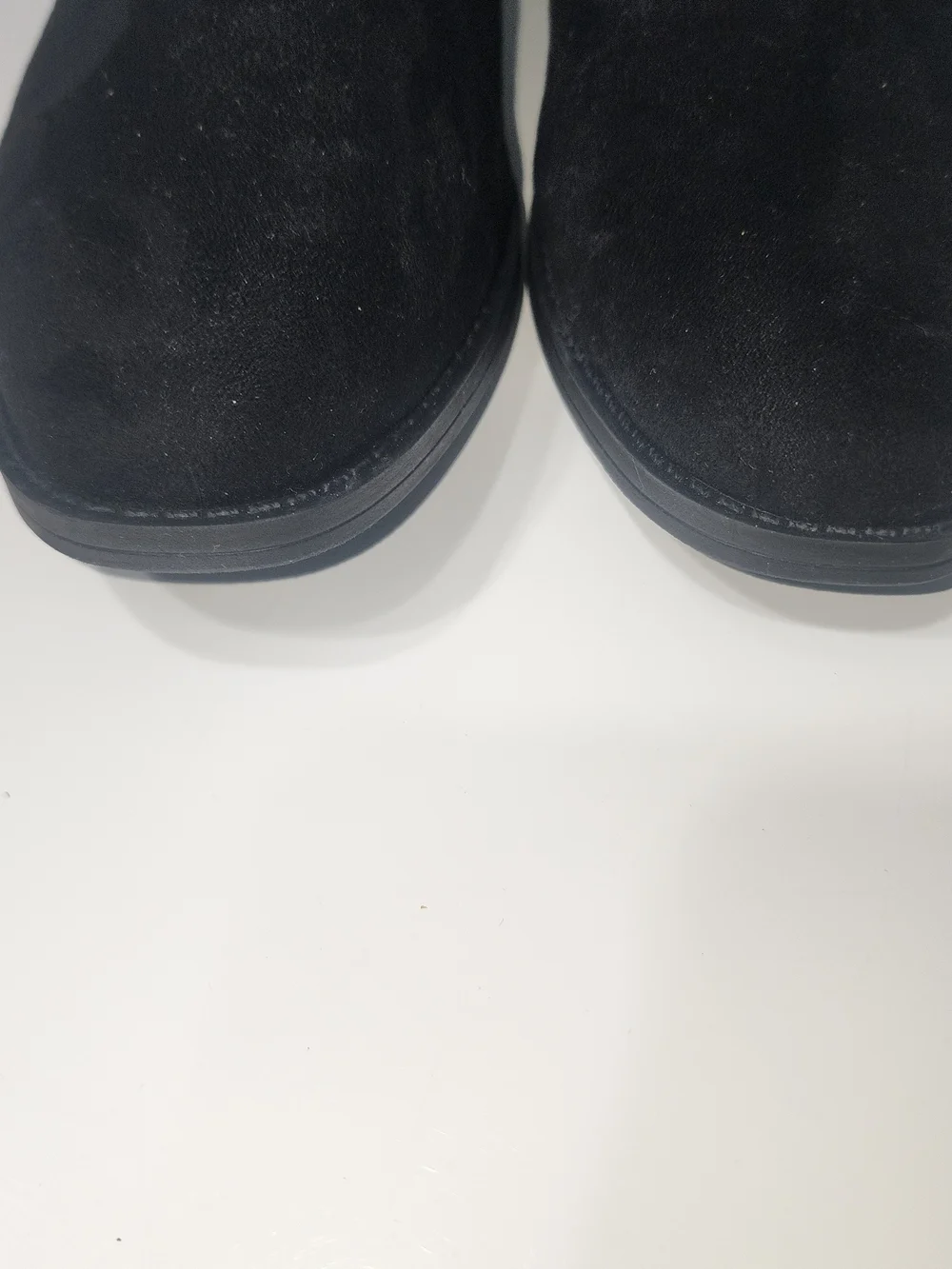 Marc Fisher Black Over-the-Knee Suede Boots with Side Zip New Without Box Size 8